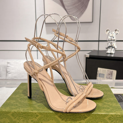 GG 105 STRAPPY SANDAL BEIGE CALFSKIN