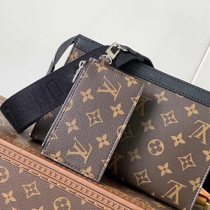 LV 25S GASTON WEARABLE WALLET 22 IN MONOGRAM MACASSAR CANVAS