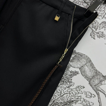 LV 25S HIGH WAIST PLEASED WIDE LEG PANTS 263083