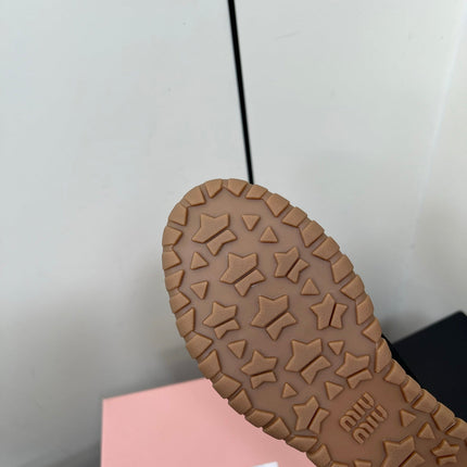 TYRE SNEAKERS IN BLACK TECHNICAL FABRIC AND SUEDE WITH STICKER