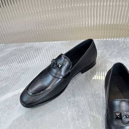 HM DESTIN LOAFER BLACK CALFSKIN