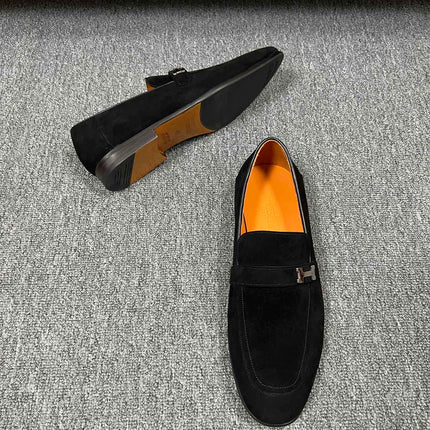 HM GIOVANNI LOAFER BLACK SUEDE