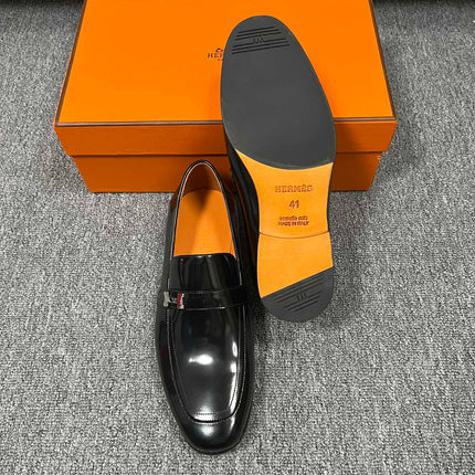 HM GIOVANNI LOAFER GLOSSY BLACK LAMBSKIN