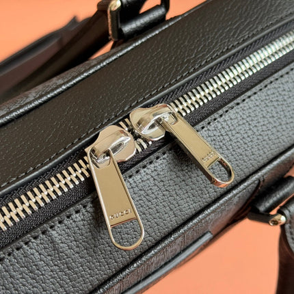 JUMBO MEDIUM BRIEFCASE 36.5 IN EXTRA DARK GREEN GG CALFSKIN