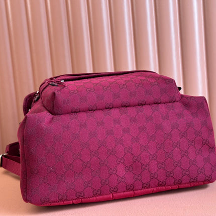 MEDIUM BACKPACK 40 IN ROSSO ANCORA RED GG CANVAS