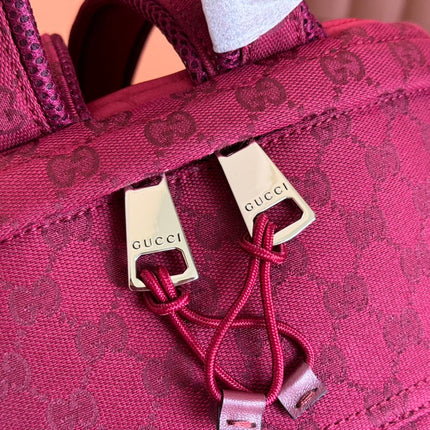 MEDIUM BACKPACK 40 IN ROSSO ANCORA RED GG CANVAS