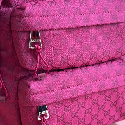 MEDIUM BACKPACK 40 IN ROSSO ANCORA RED GG CANVAS