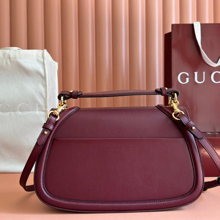 BLONDIE LARGE TOP HANDLE BAG 32 IN ROSSO ANCORA RED CALFSKIN