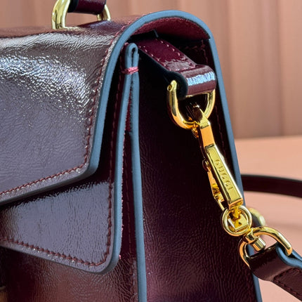 DIONYSUS MEDIUM SHOULDER BAG 22 IN ROSSO ANCORA RED GG GLOSSY LAMBSKIN