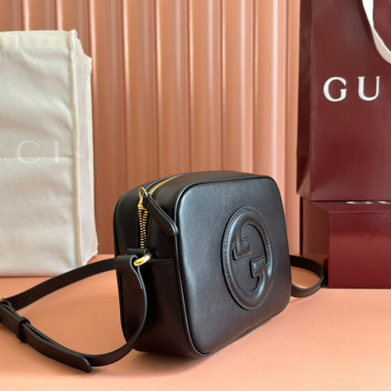 BLONDIE SMALL SHOULDER BAG 21 IN BLACK SMOOTH CALFSKIN