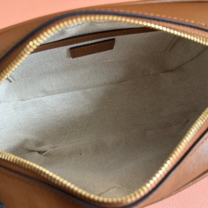 BLONDIE SMALL SHOULDER BAG 21 IN BROWN SMOOTH CALFSKIN