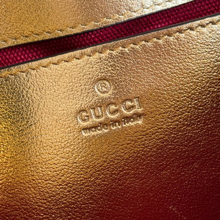 MARMONT MEDIUM SHOUDER BAG 23 IN YELLOW GLOSSY CALFSKIN