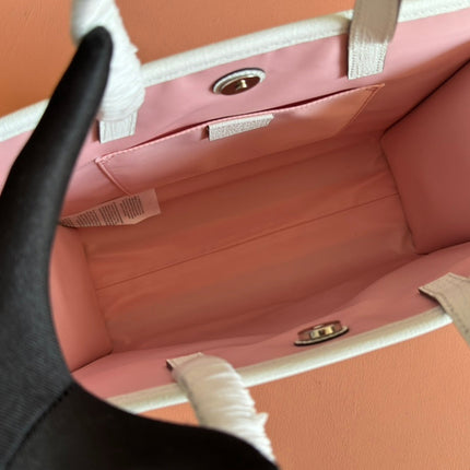 CHILDREN'S PRINTED BIG CAT TOTE BAG 28.5 IN BEIGE AND DARK BROWN GG CANVAS WHITE TRIM