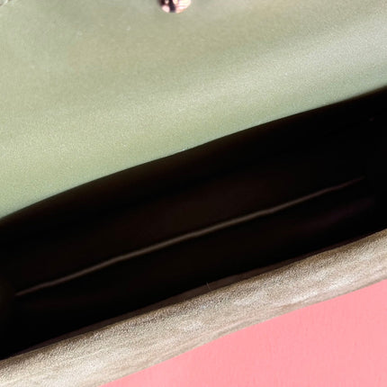 DIONYSUS MEDIUM SHOULDER BAG 27.5 IN DARK GREEN GG SUEDE