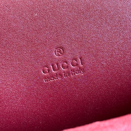 DIONYSUS MEDIUM SHOULDER BAG 27.5 IN ROSSO ANCORA RED GG SUEDE