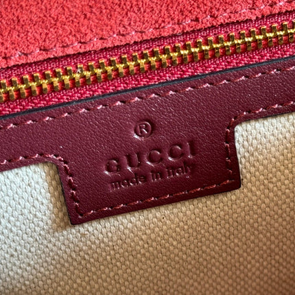 MEDIUM BLONDIE SHOULDER BAG 26.5 IN RED PATENT CALFSKIN