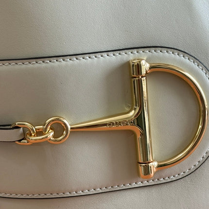 73 SMALL BUCKET BAG 20 IN OFF WHITE SMOOTH CALFSKIN