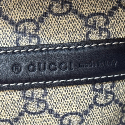 LARGE TOTISSIMA REVERSIBLE TOTE 30.5 IN DARK BLUE DENIM ONE SIDE BEIGE AND BLUE CALFSKIN ON THE OTHER