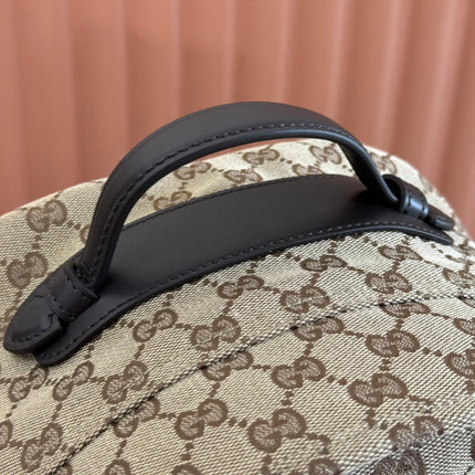 MEDIUM BACKPACK 42 IN BEIGE AND DARK BROWN GG CANVAS