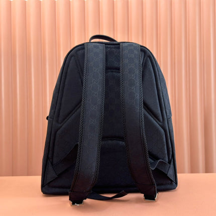 MEDIUM BACKPACK 42 IN BLACK GG CANVAS
