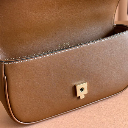 SMALL HORSEBIT 1955 SHOULDER BAG 22.6 IN BROWN CALFSKIN