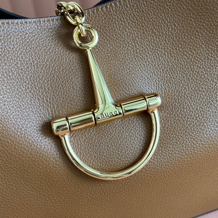 SOFTBIT MAXI SHOULDER BAG 46 IN BROWN GRAINY LAMBSKIN