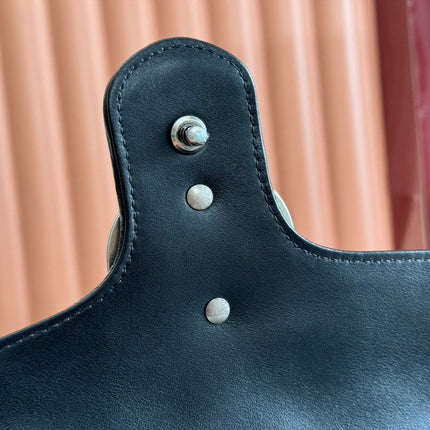 MARMONT SMALL SHOULDER BAG 26 IN BLACK LAMBSKIN