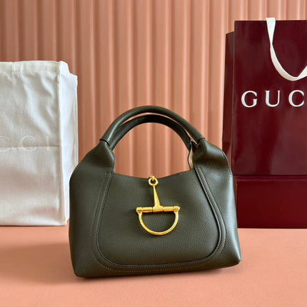 MEDIUM SOFTBIT MAXI SHOULDER BAG 27.5 IN DARK GREEN GRAINY LAMBSKIN