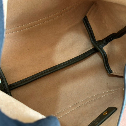 MEDIUM SOFTBIT MAXI SHOULDER BAG 27.5 IN DARK GREEN GRAINY LAMBSKIN