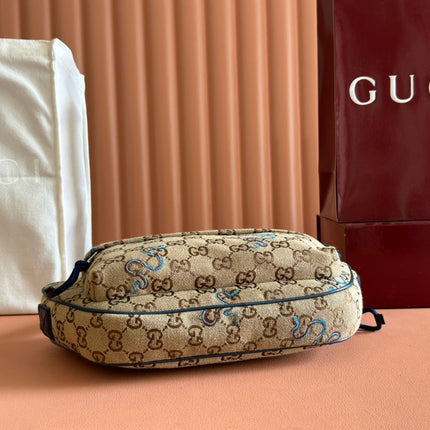 OPHIDIA BELT BAG 34 IN LIGHT BROWN GG CANVAS