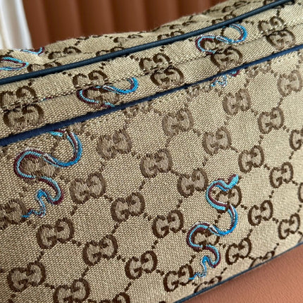 OPHIDIA BELT BAG 34 IN LIGHT BROWN GG CANVAS