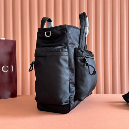 NEXUS LARGE TOTE BAG 40 IN BLACK GG NYLON