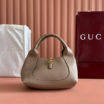 MEDIUM SOFTBIT MAXI SHOULDER BAG 27.5 IN TAUPE GRAINY LAMBSKIN