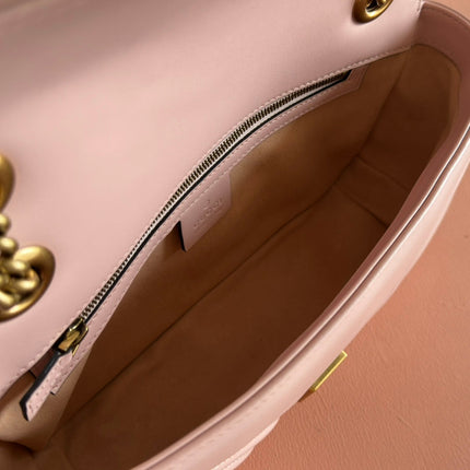 MEDIUM MARMONT MATELASSÉ 26 IN LIGHT PINK CALFSKIN