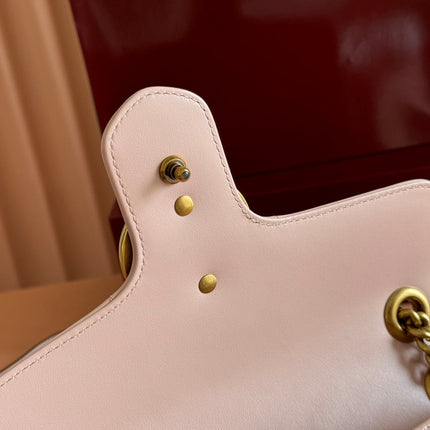 MEDIUM MARMONT MATELASSÉ 26 IN LIGHT PINK CALFSKIN