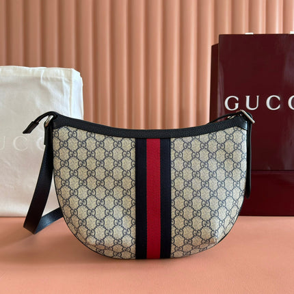 GG 25S EPILOGUE BAG 30 IN BEIGE AND BLACK CALFSKIN