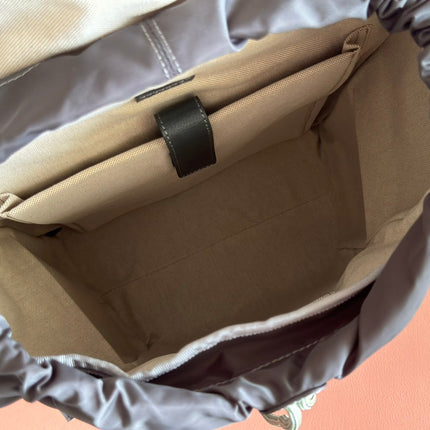 GUCCI 25S OPHIDIA MEDIUM BACKPACK 40 IN GREEN GRAY CALFSKIN