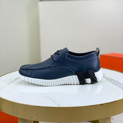 HM INCREASE SNEAKER NAVY CALFSKIN