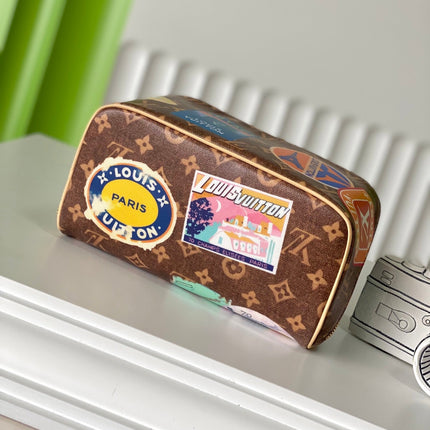 COMPARTMENTS 24 IN BROWN MONOGRAM CANVAS WITH GOLD LOCK