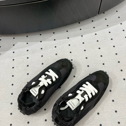 TRAIL SNEAKER IN BLACK SUEDE