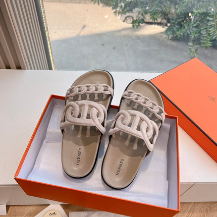 EXTRA SANDAL IN NUDE BEIGE CALFSKIN