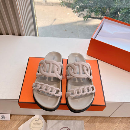 EXTRA SANDAL IN NUDE BEIGE CALFSKIN