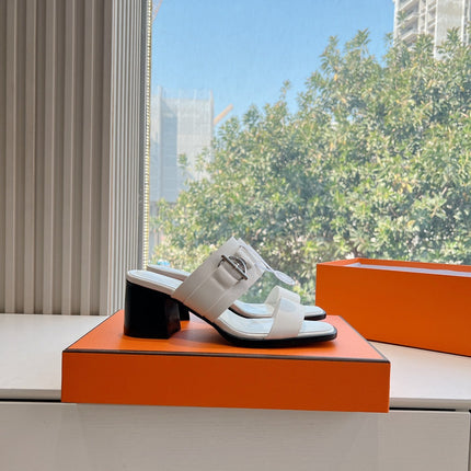 KUTE 60 SANDAL IN WHITE CALFSKIN