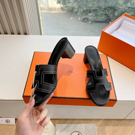 0ASIS SANDAL IN BLACK MIX WHITE CALFSKIN