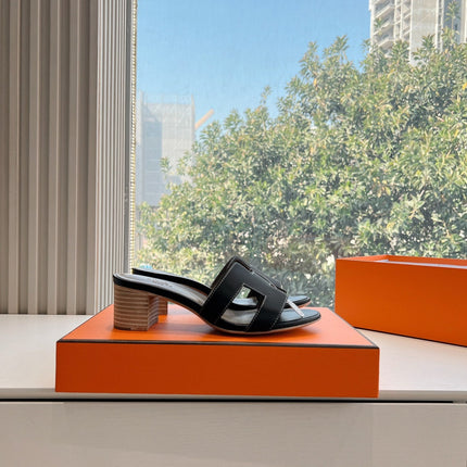 0ASIS SANDAL IN BLACK CALFSKIN