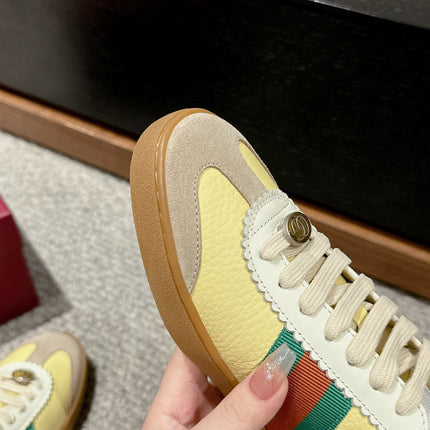 GG & ADIDAS SNEAKER KHAKI CALFSKIN