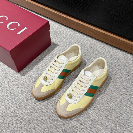 GG & ADIDAS SNEAKER KHAKI CALFSKIN