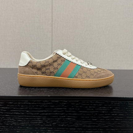 GG & ADIDAS SNEAKER LIGHT BROWN FABRIC