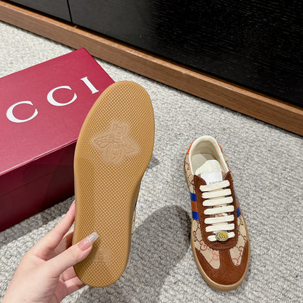 GG & ADIDAS GAZELLE SNEAKER BROWN SUEDE