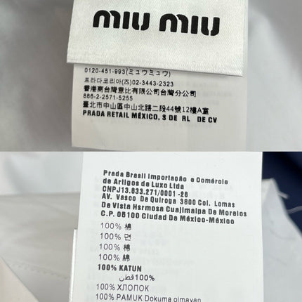 MIUMIU LONG-SLEEVE SHIRT 214505